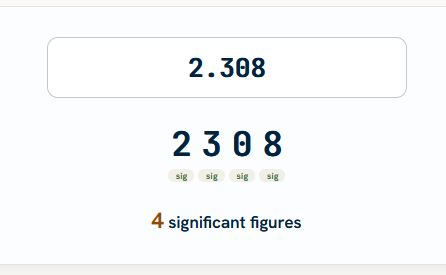 Count the Significant Figures